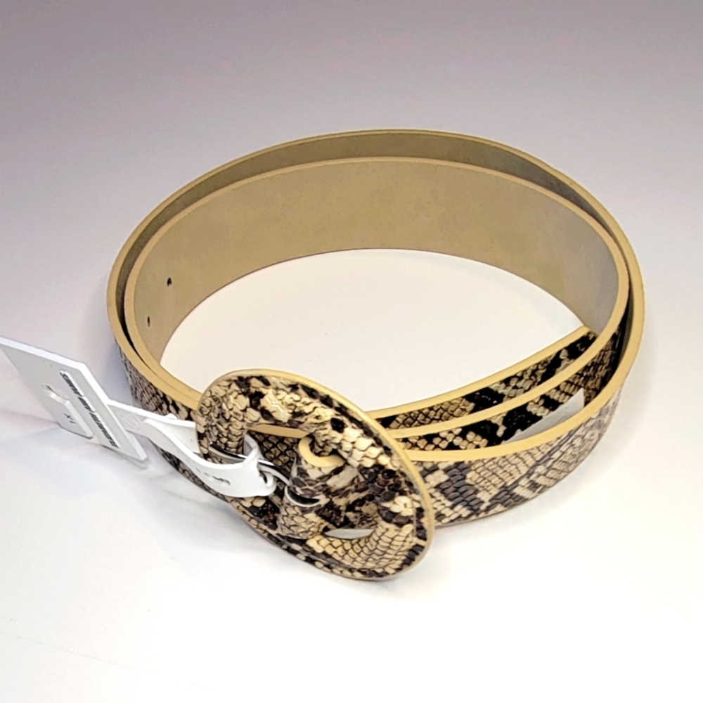 ELIZABETH AND JAMES Snakeskin Belt